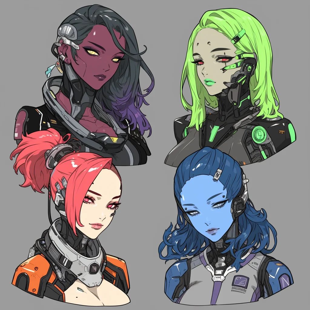 Colorful Female Random Aliens