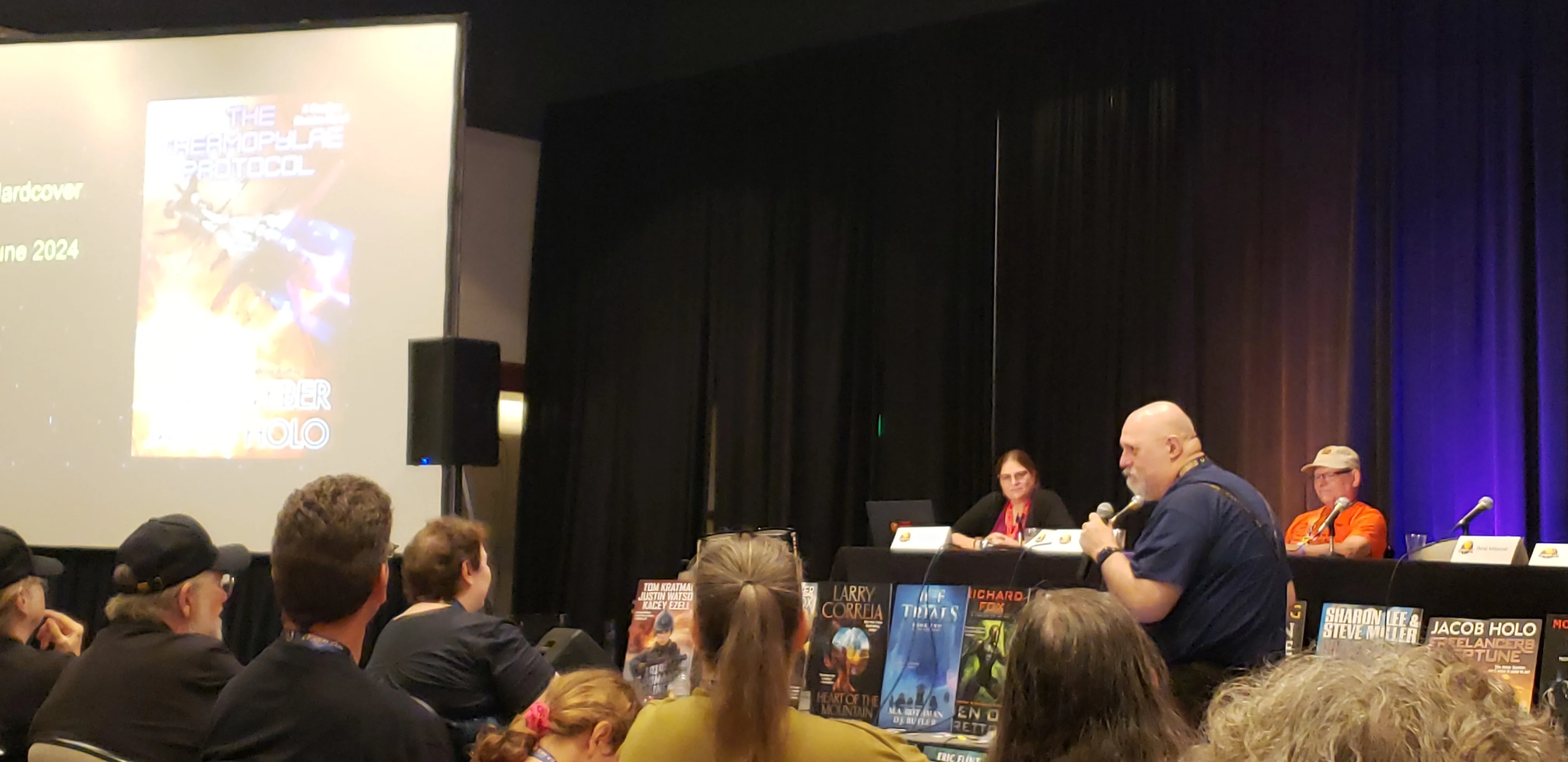 David Weber Speaking at the Baen Book Roadshow Panel at Dragon Con 2024