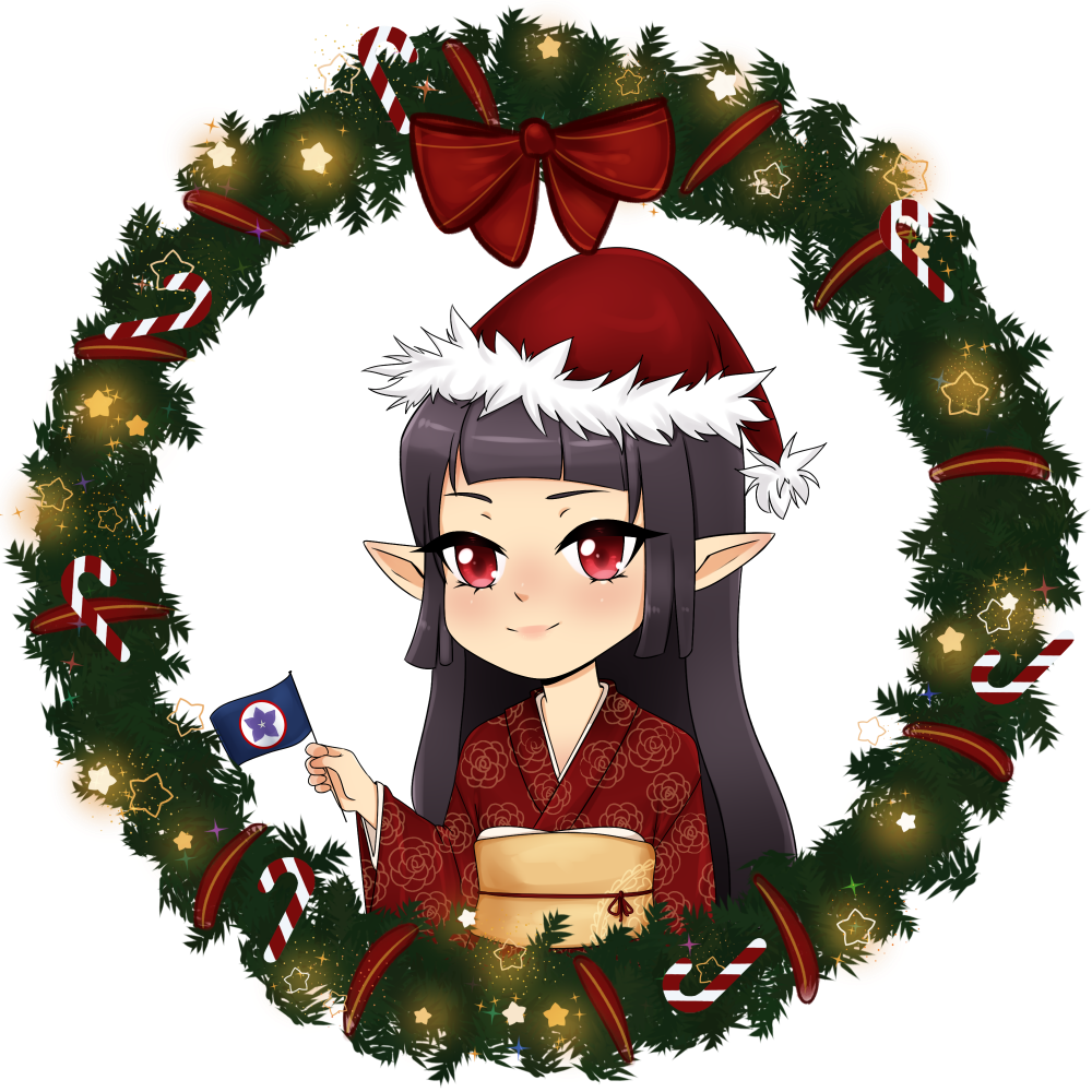 Happy Holidays from Her Imperial Majesty Empress Himiko - 2021 art by Nomirin Commissioned by ...png