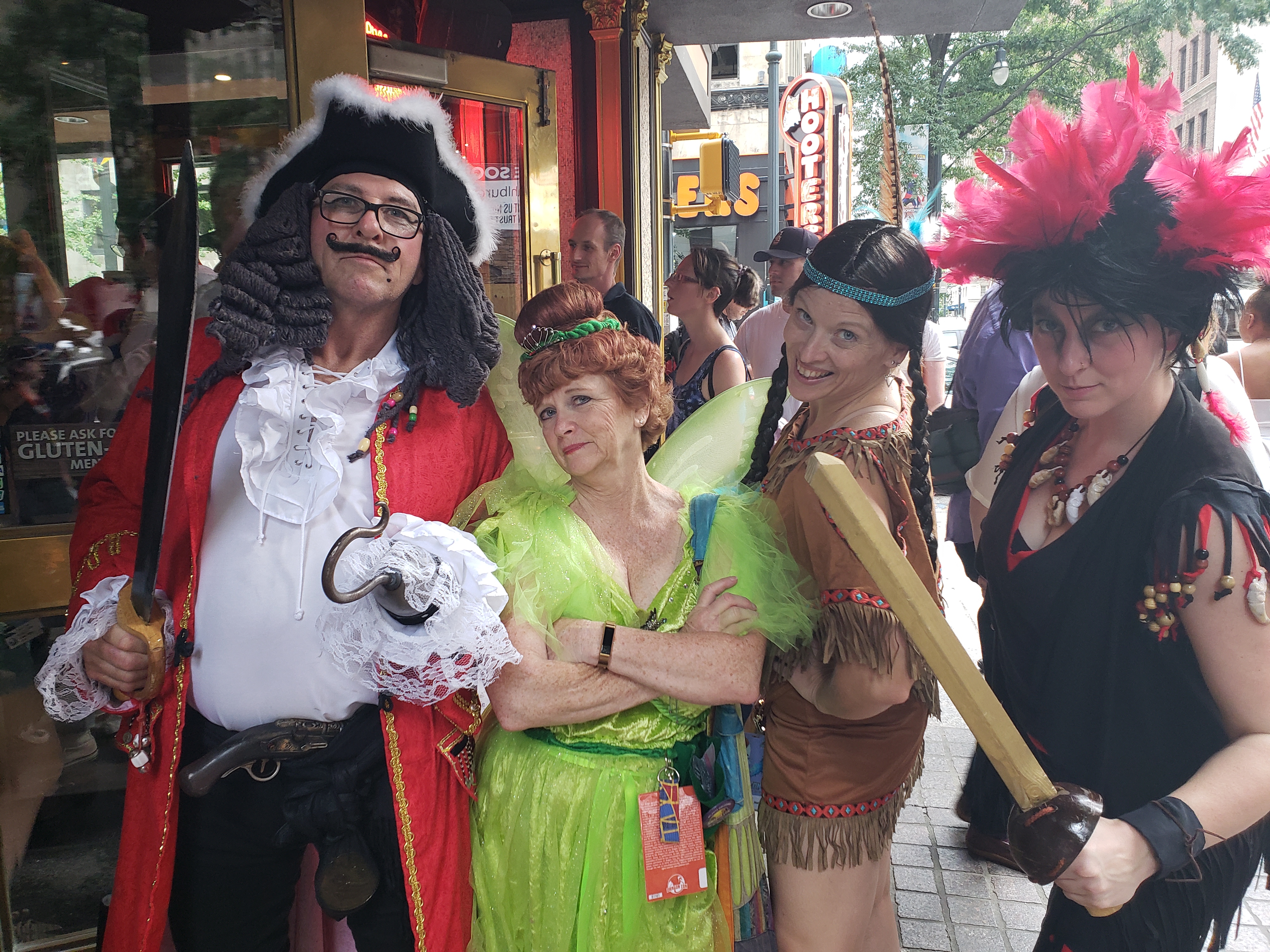 Hook/Peter Pan cosplay group
