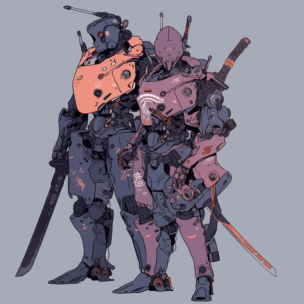 Misakura's Robot Samurai Guards