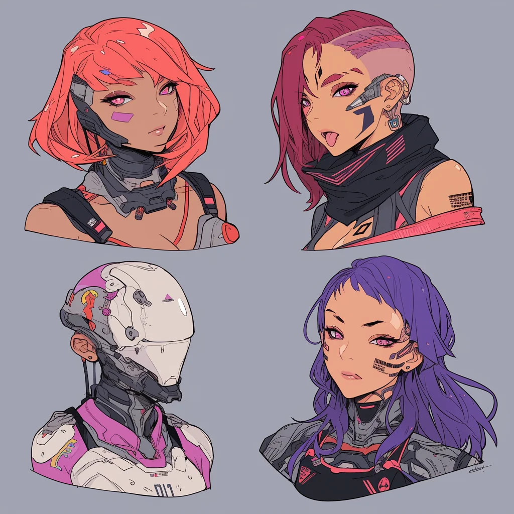 Random Female Cyborgs