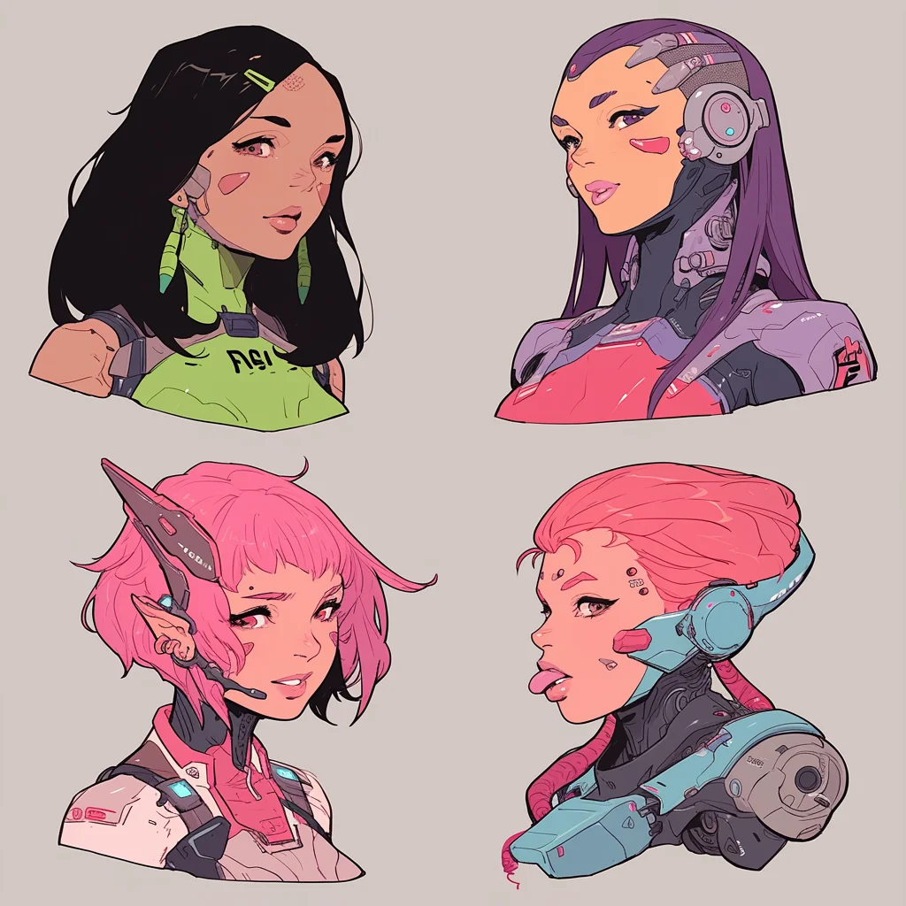 Random Female Cyborgs