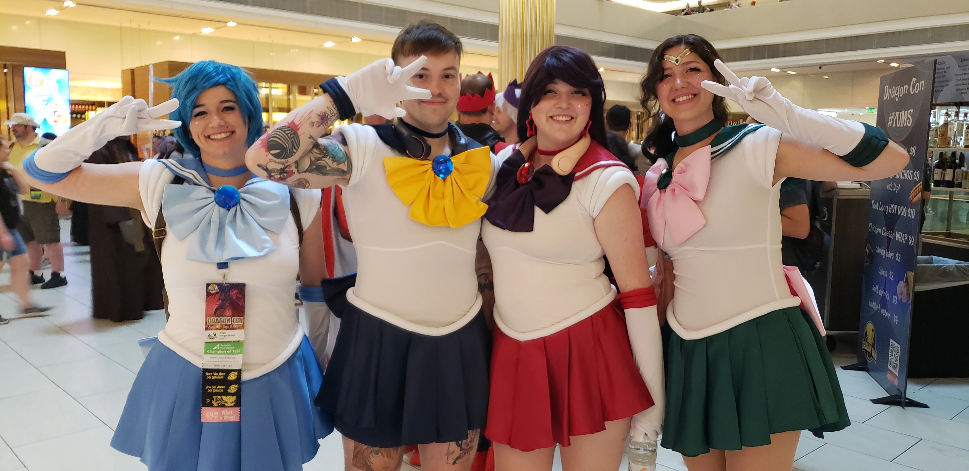 Sailor Moon Cosplayers at Dragon Con 2024