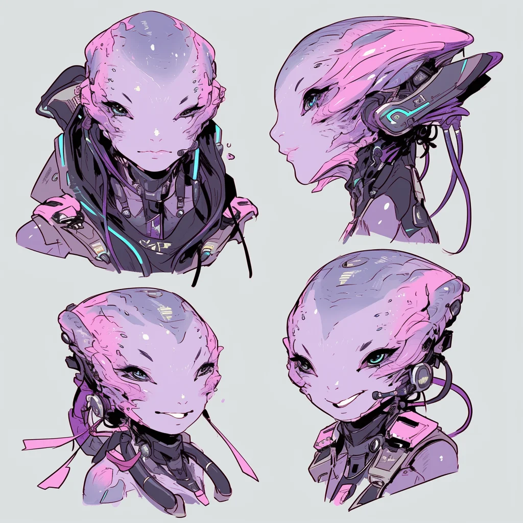 Sci-Fi character headshots