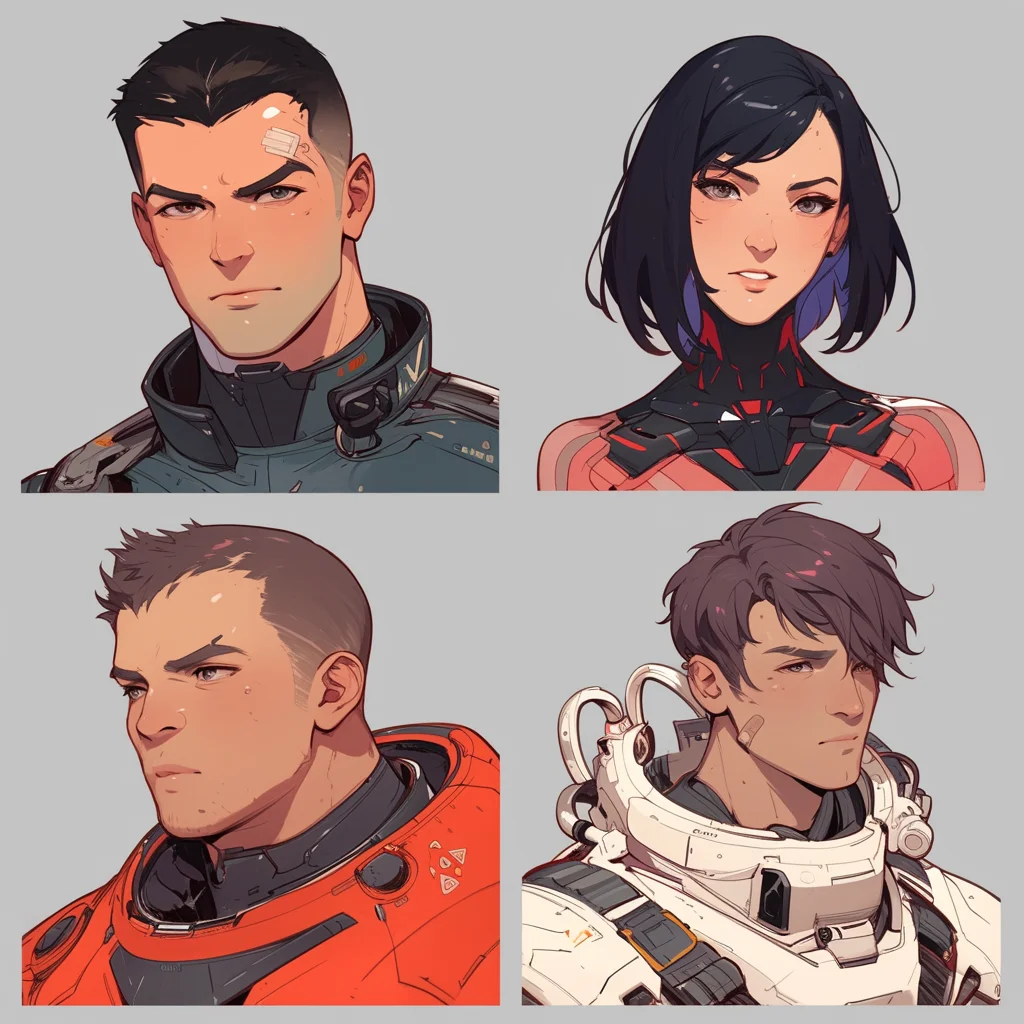 Sci-Fi character headshots