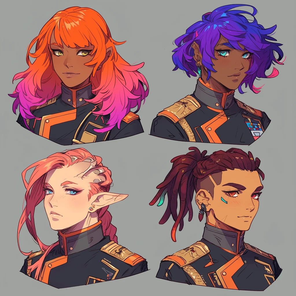 Sci-Fi character headshots