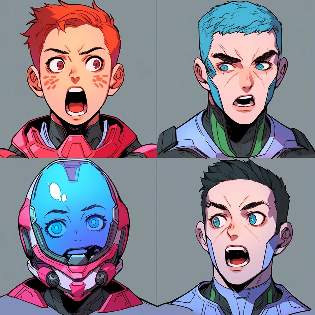 Sci-Fi character headshots