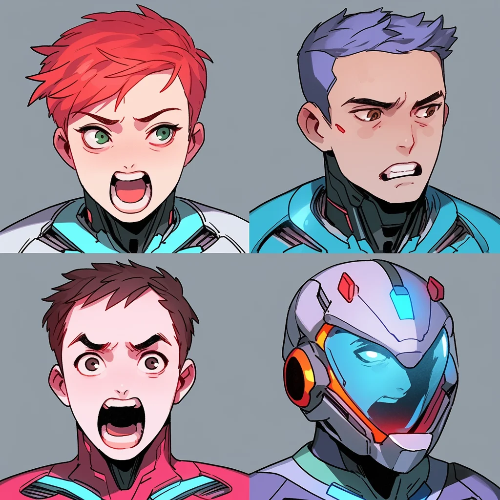 Sci-Fi character headshots