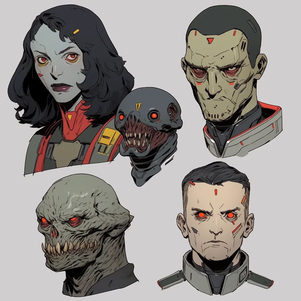 Sci-Fi character headshots