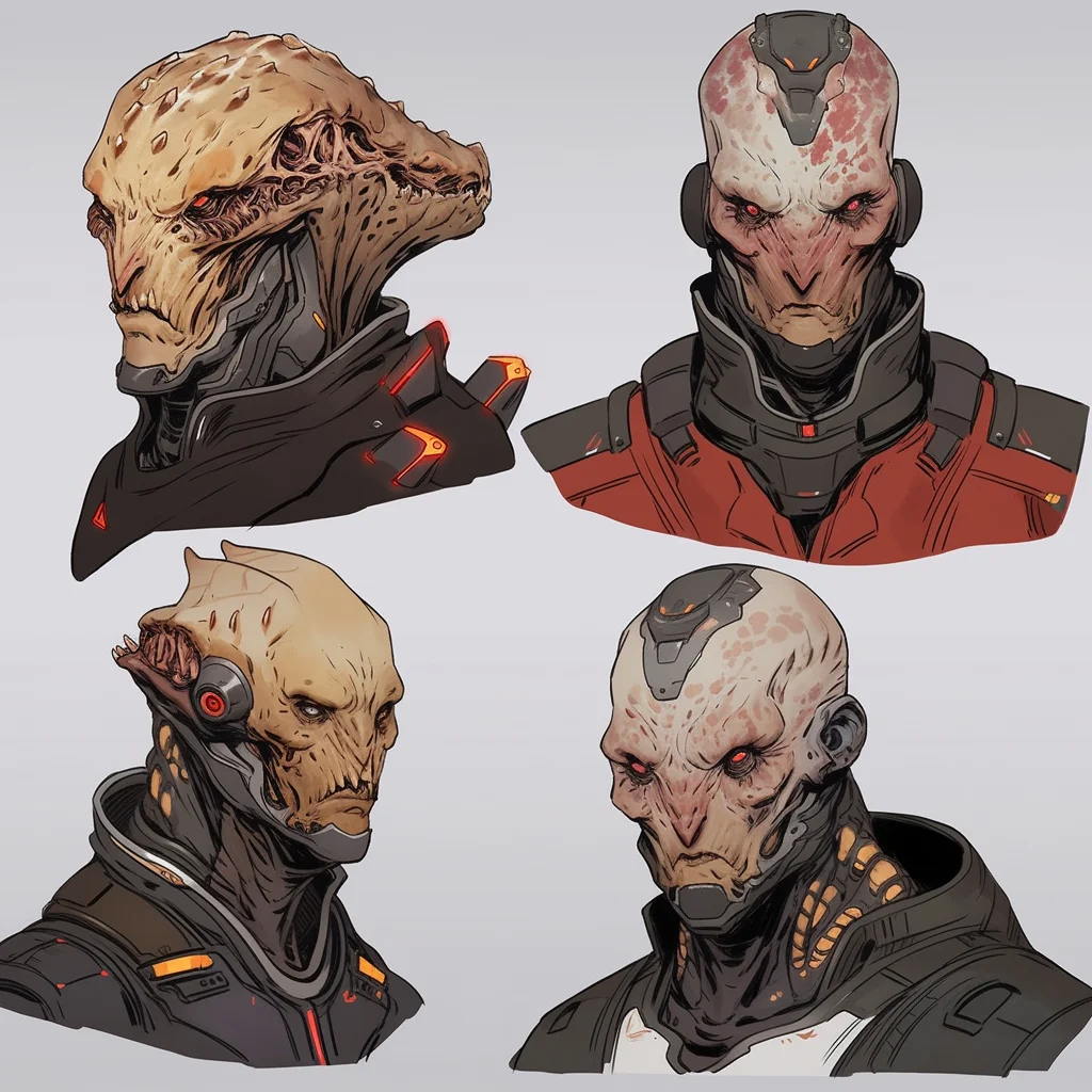 Sci-Fi character headshots