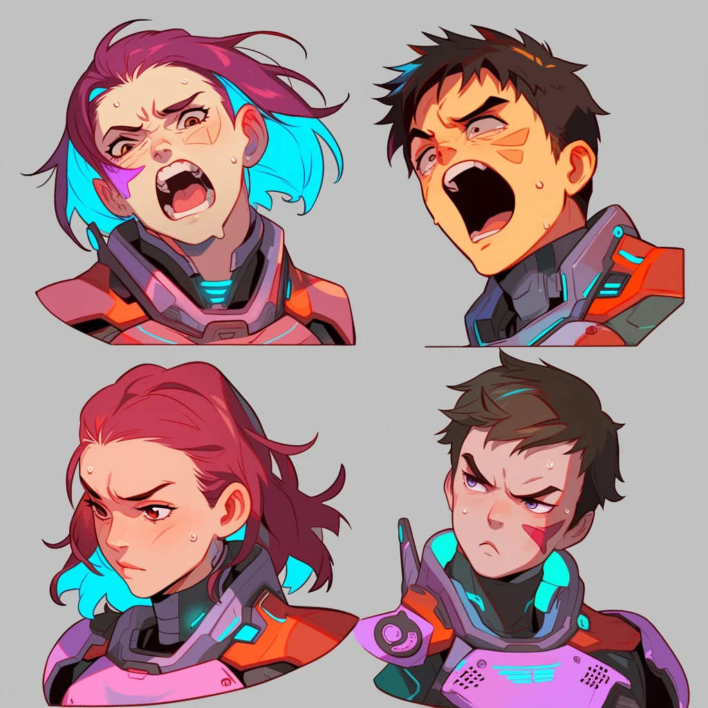 Sci-Fi character headshots