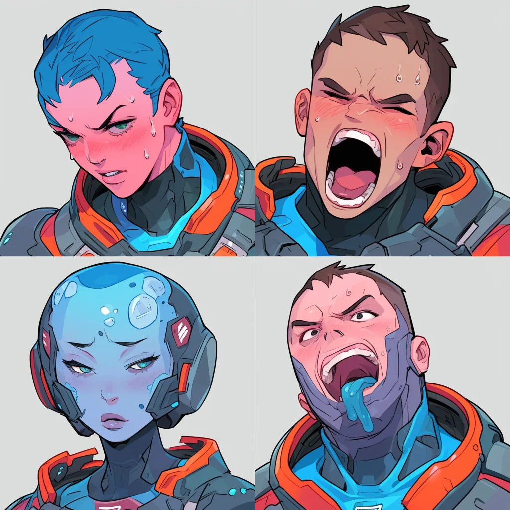 Sci-Fi character headshots