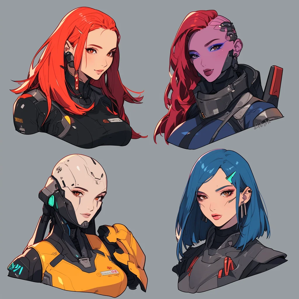 Sci-Fi character headshots