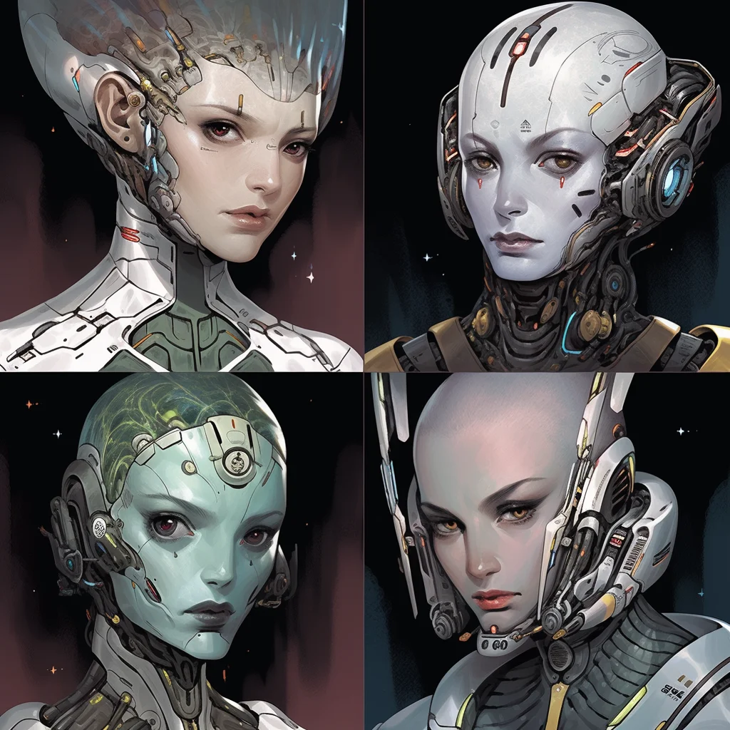 Sci-Fi character headshots