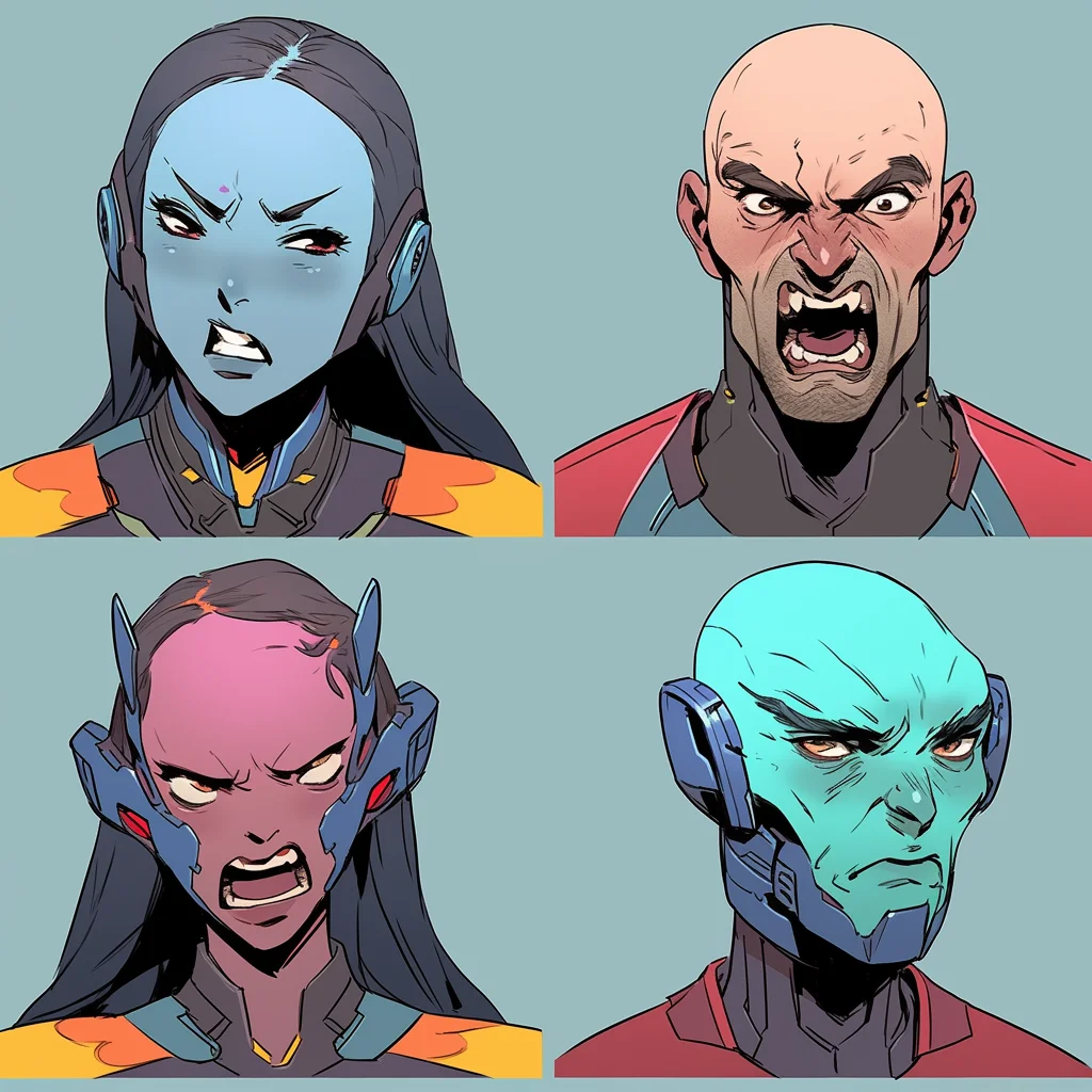 Sci-Fi character headshots