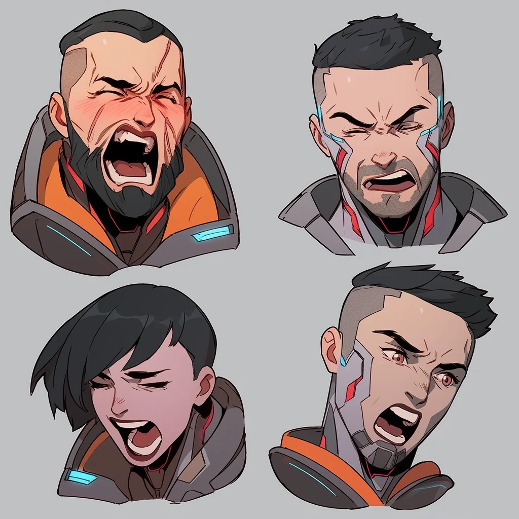 Sci-Fi character headshots