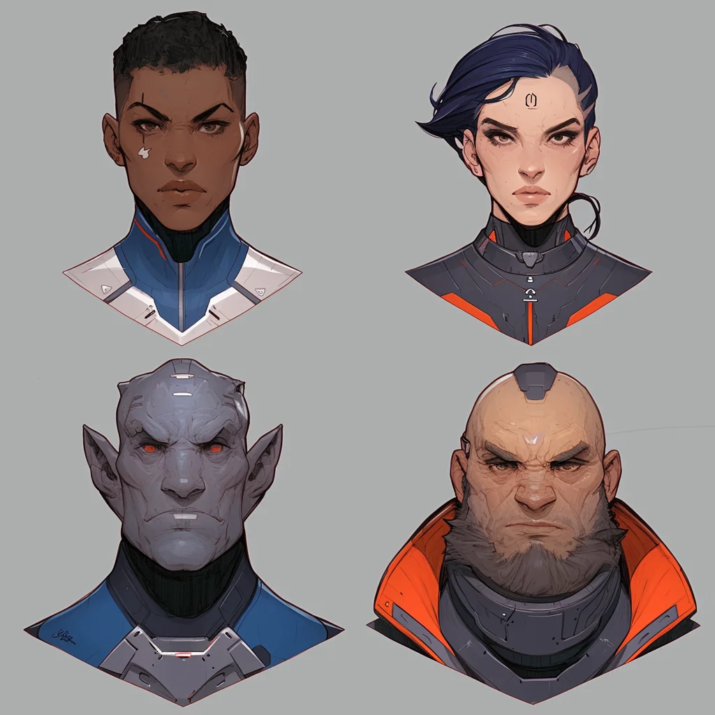 Sci-Fi Character Headshots