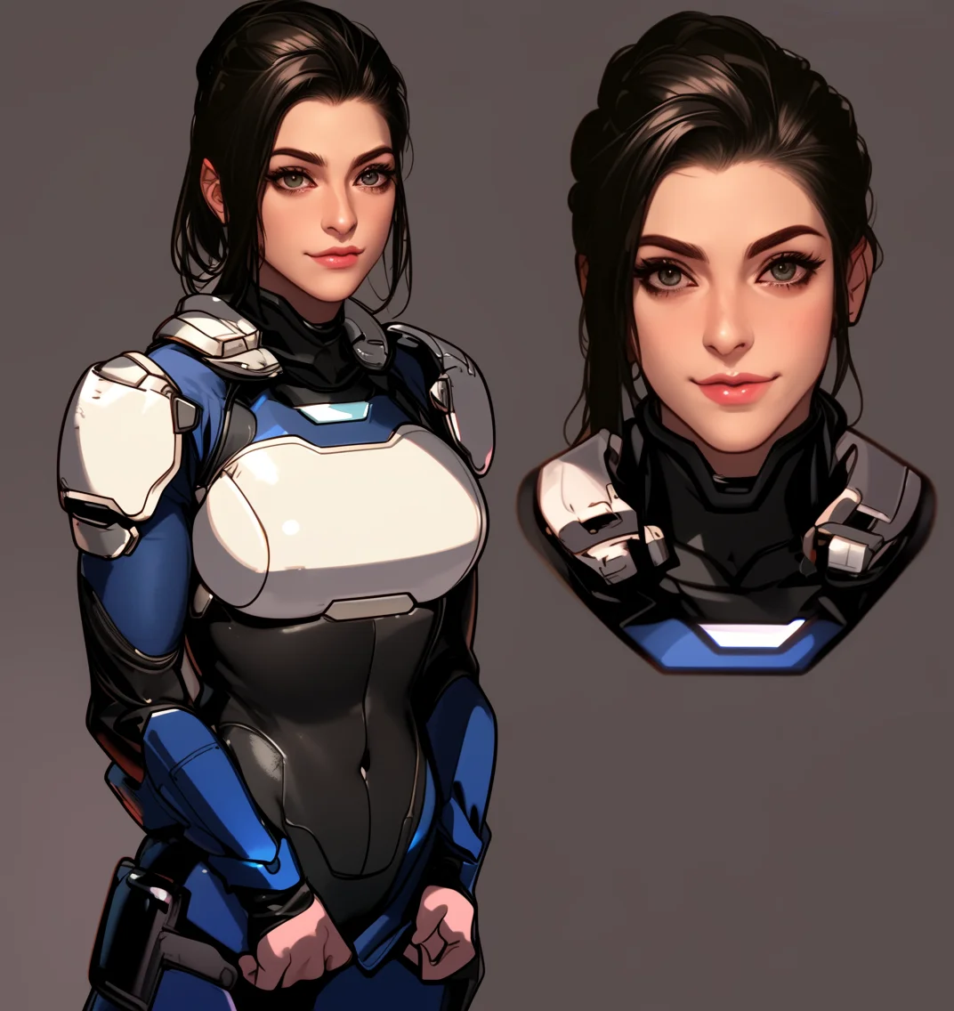 Star Army Female Humanoid - 2 views