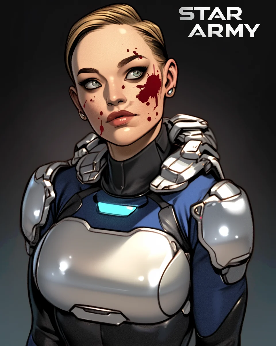 Star Army Female Humanoid - Combat Veteran