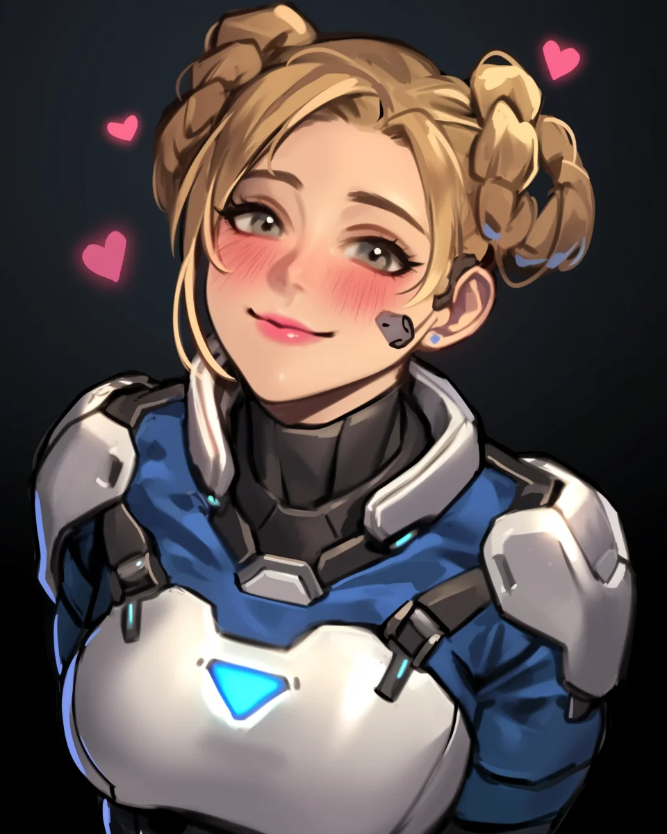 Star Army Female Humanoid in Love