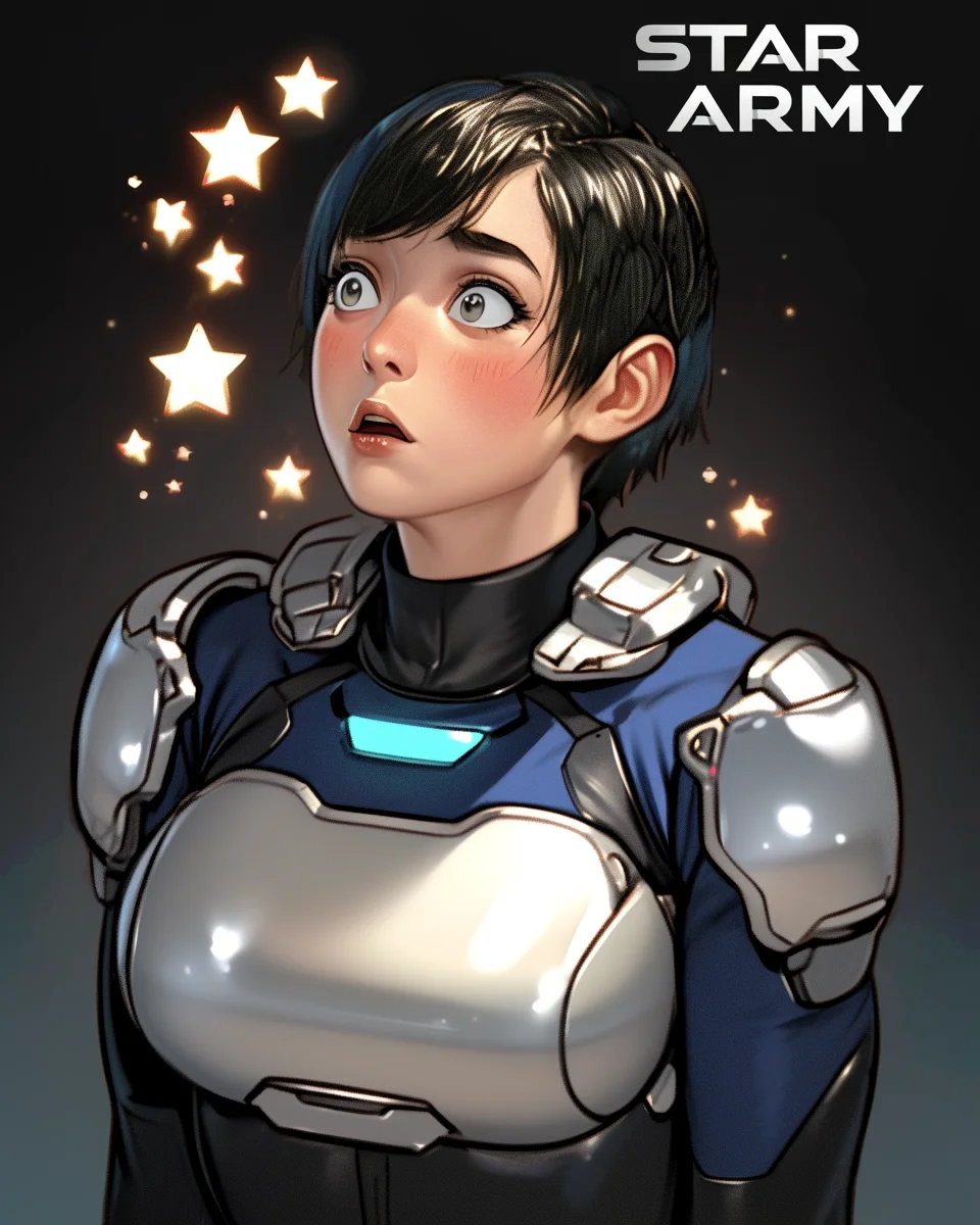 Star Army Female Humanoid - Seeing Stars