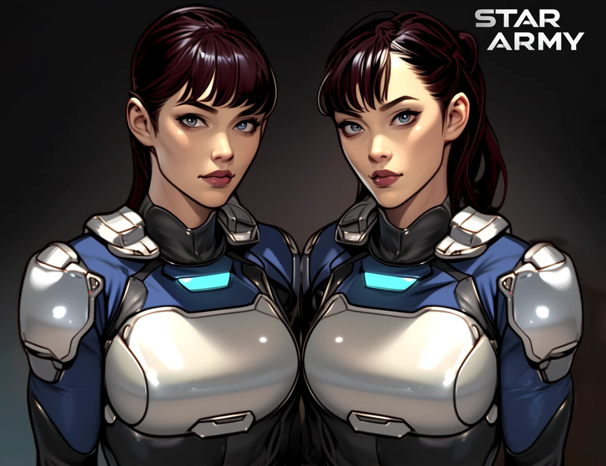 Star Army Female Humanoid Twins