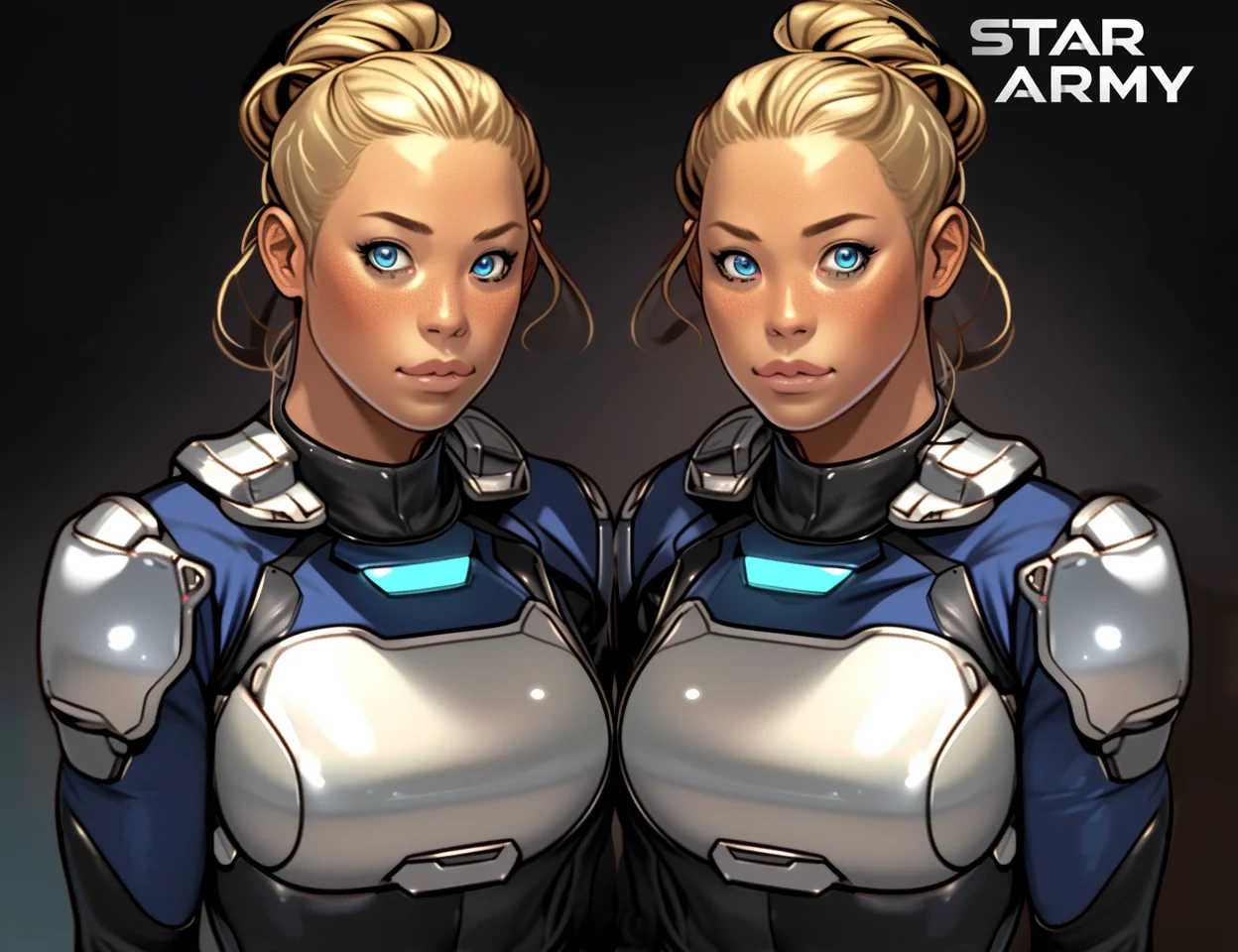 Star Army Female Humanoid Twins