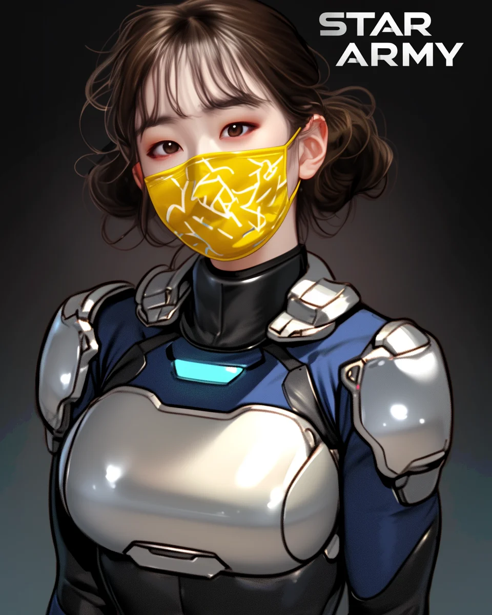 Star Army Female Humanoid w/ Facemask