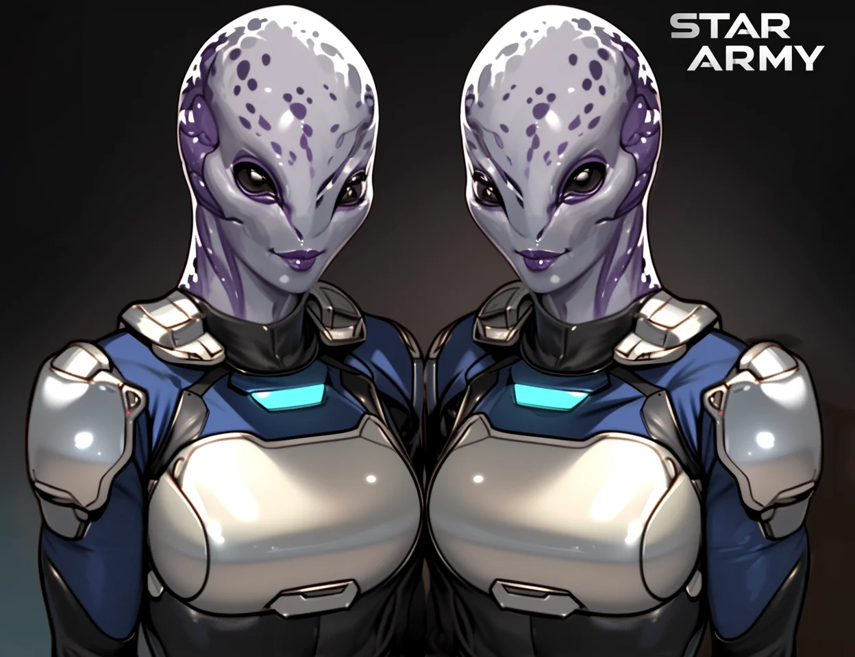 Star Army Female Random Alien Twins