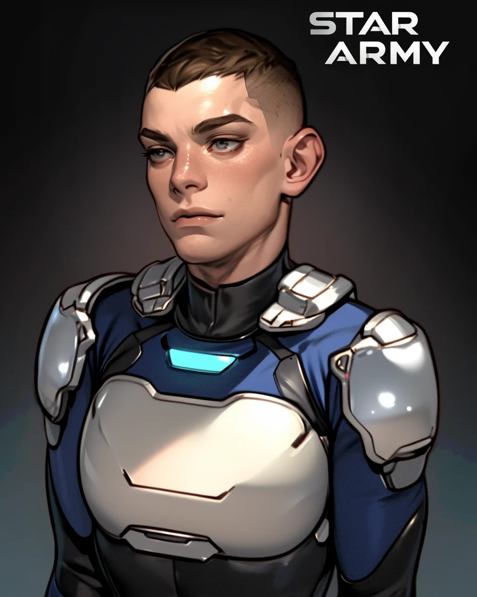 Star Army Male Humanoid (Adoptable)