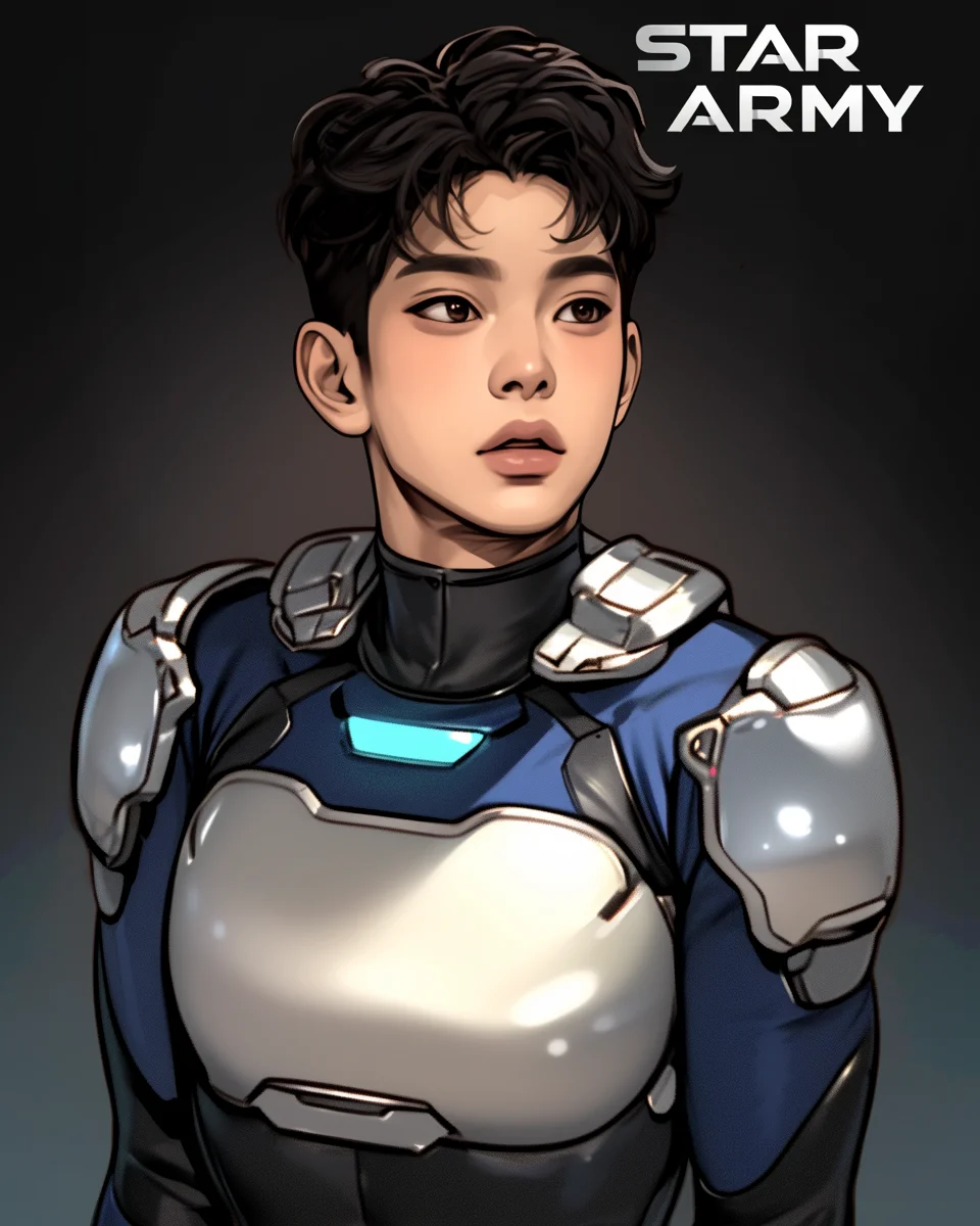 Star Army Male Humanoid - Korean look