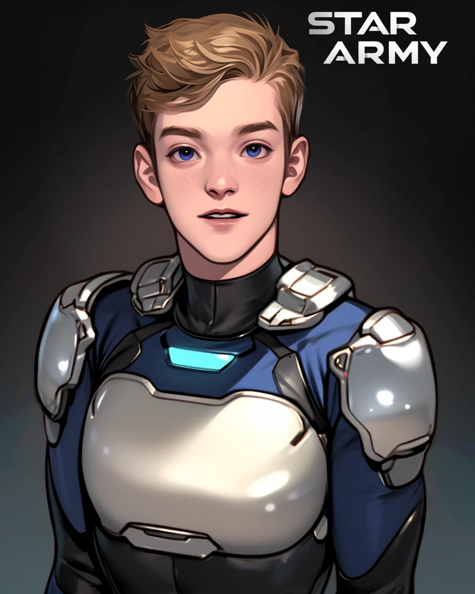 Star Army Male Humanoid - Younger