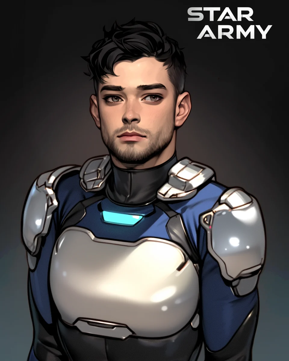 Star Army Male Humanoid