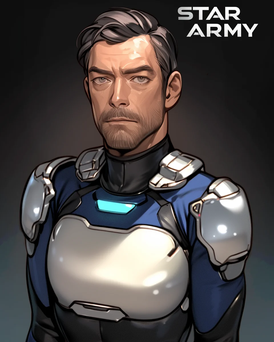 Star Army Male Humanoid