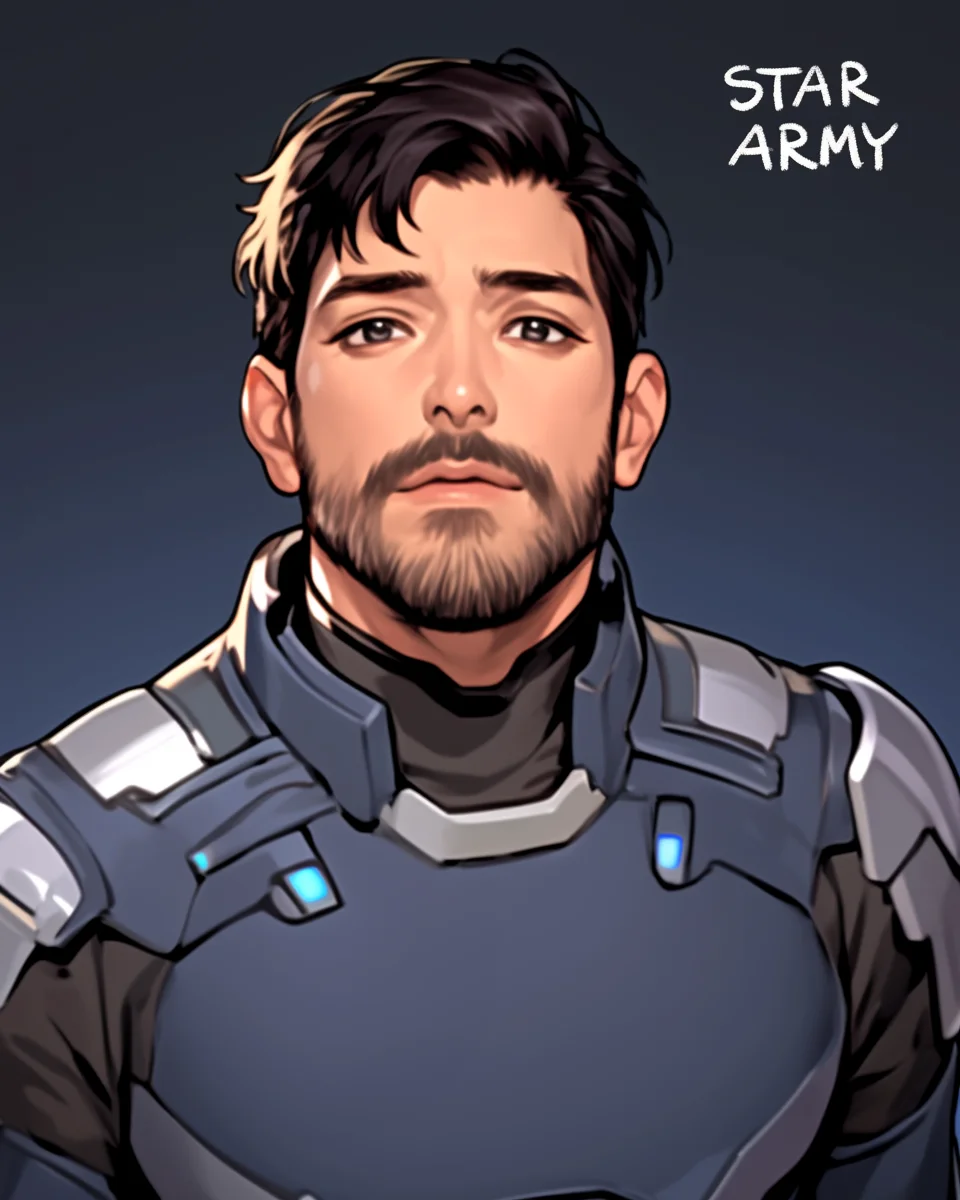 Star Army Male Humanoid