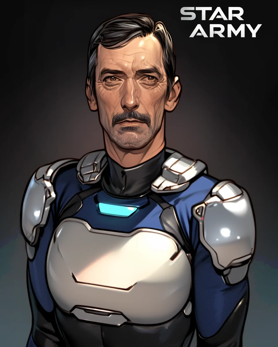 Star Army Male Humanoid