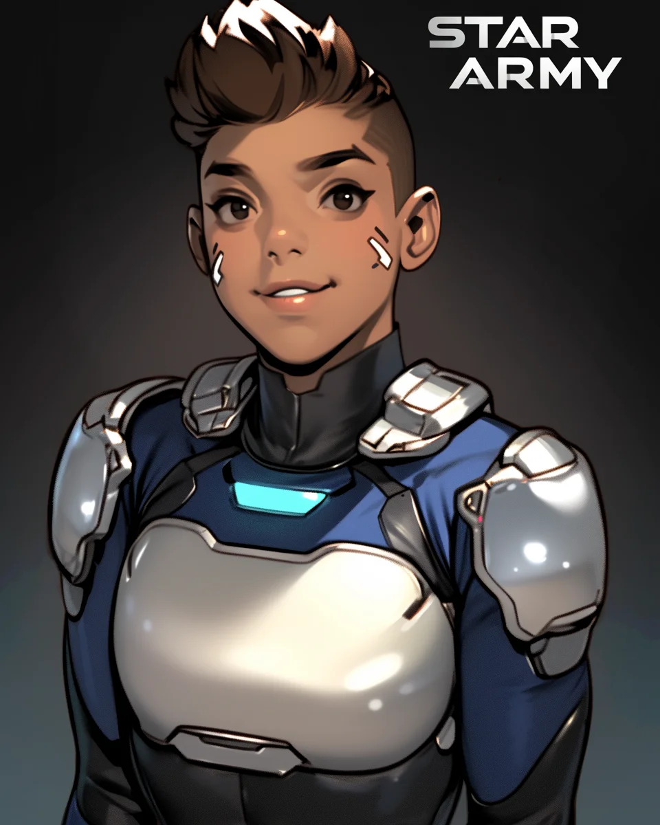 Star Army Non-Binary Humanoid