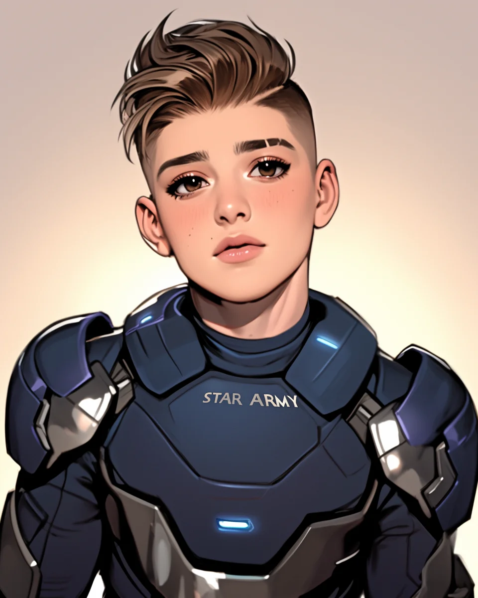 Star Army Non-Binary Humanoid