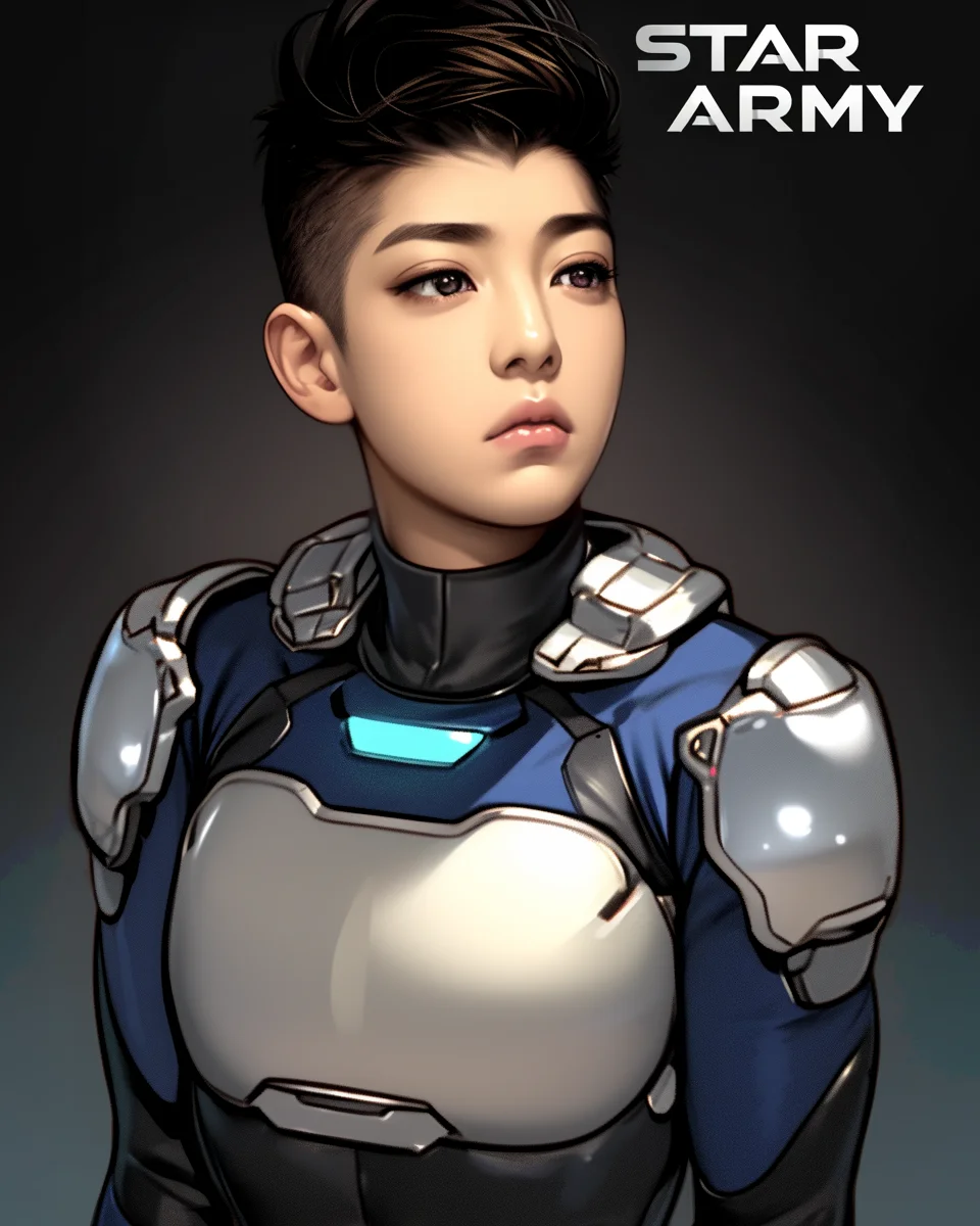 Star Army Non-Binary Humanoid