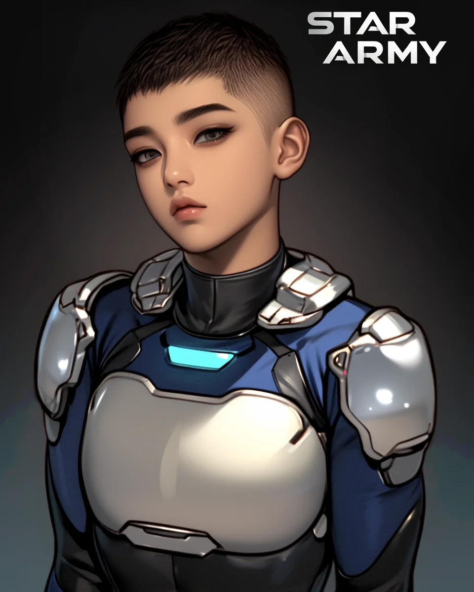 Star Army Non-Binary Humanoid