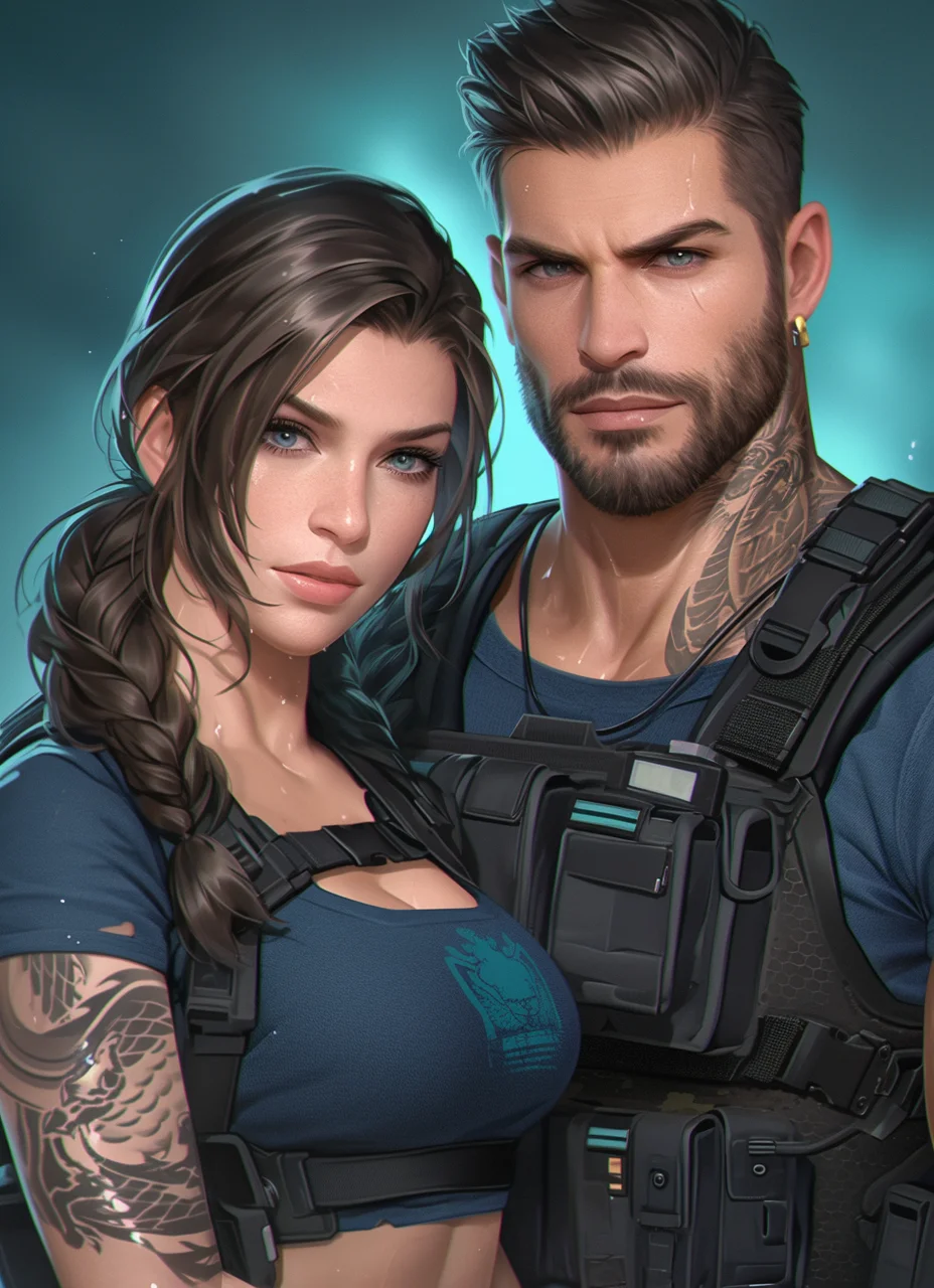 Tattooed Tactical Couple