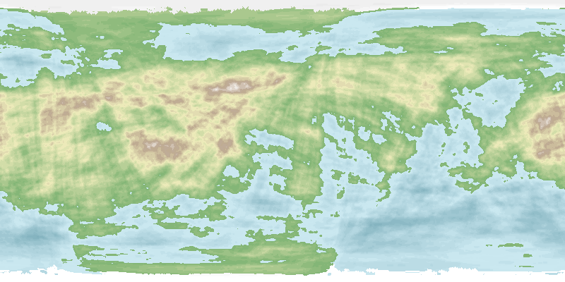 The planetary map of Elysia Novus.
