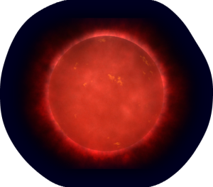 A red dwarf star